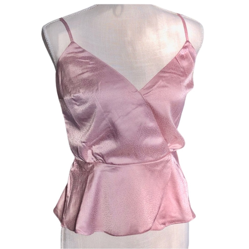 Nordstrom NWT Delicate Pink Jacquard Surplice Camisole Layering Top XS - Picture 8 of 16